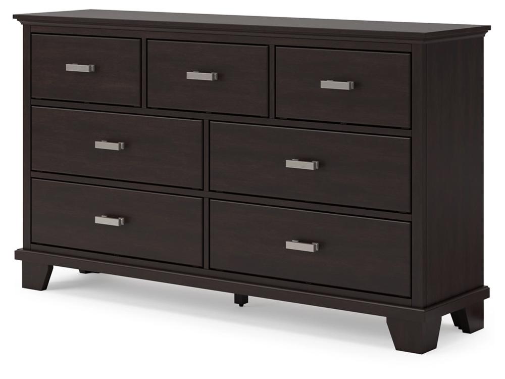 Signature Design by Ashley - Covetown Dresser in Dark Brown - B441-31 veiw 3