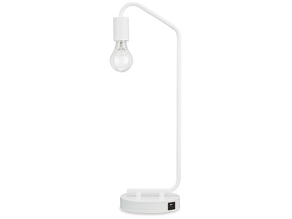 Signature Design by Ashley - Covybend Metal Desk Lamp in White - L734322 veiw 1