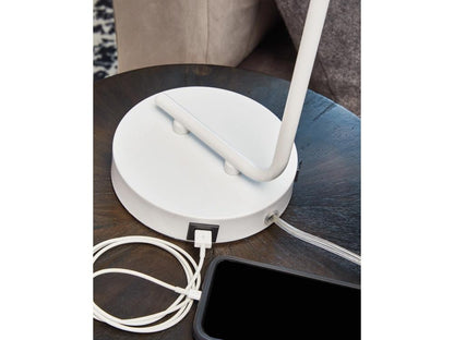 Signature Design by Ashley - Covybend Metal Desk Lamp in White - L734322 veiw 3