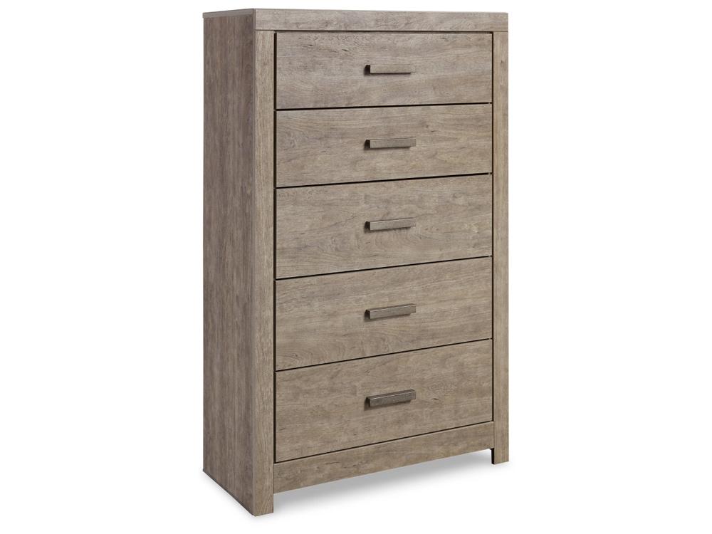 Signature Design by Ashley - Culverbach Five Drawer Chest in Gray - B070-46 veiw 1