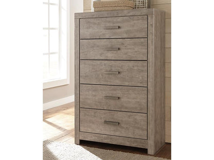 Signature Design by Ashley - Culverbach Five Drawer Chest in Gray - B070-46 veiw 2