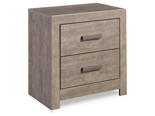 Signature Design by Ashley - Culverbach Two Drawer Night Stand in Gray - B070-92 veiw 1