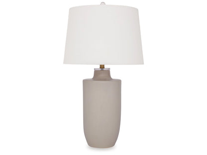 Signature Design by Ashley - Cylener Ceramic Table Lamp in Off White - L100794 veiw 1