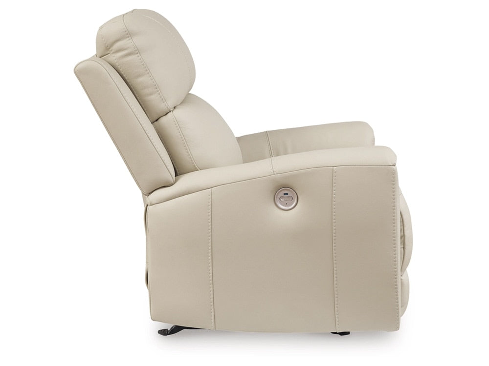 Signature Design by Ashley - Dahlmoore Power Rocker Recliner in Almond - U1320098 veiw 4