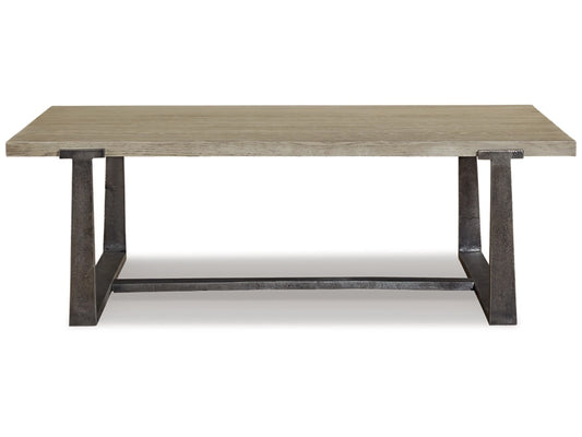 Signature Design by Ashley - Dalenville Rectangular Cocktail Table in Gray - T965-1 veiw 1