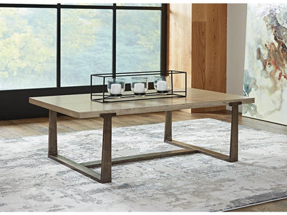 Signature Design by Ashley - Dalenville Rectangular Cocktail Table in Gray - T965-1 veiw 2