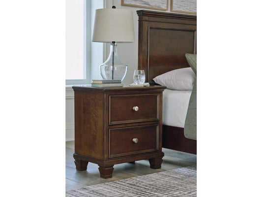 Signature Design by Ashley - Danabrin Two Drawer Night Stand in Brown - B685-92 veiw 2