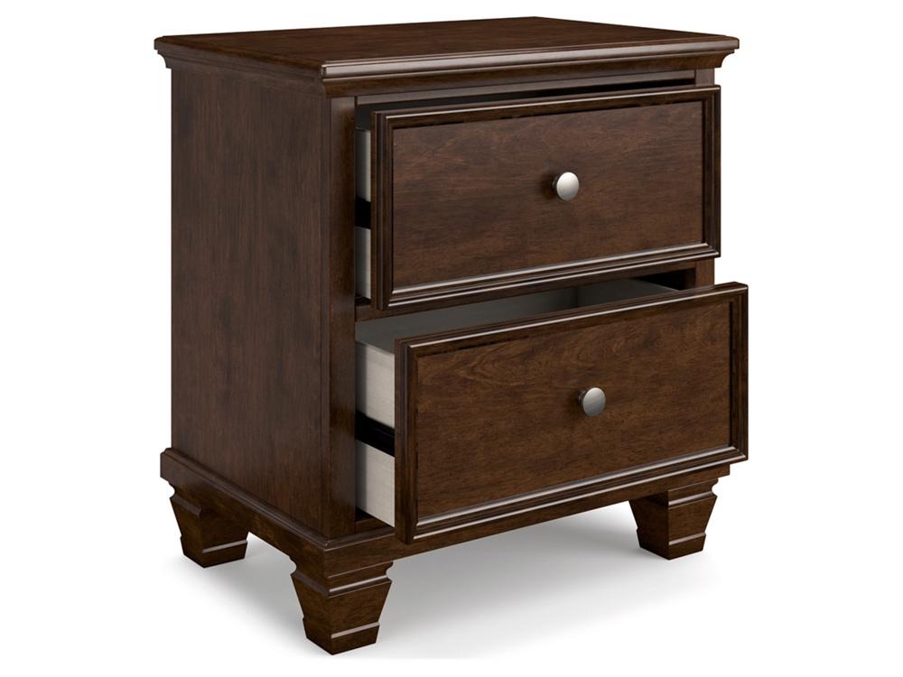 Signature Design by Ashley - Danabrin Two Drawer Night Stand in Brown - B685-92 veiw 3