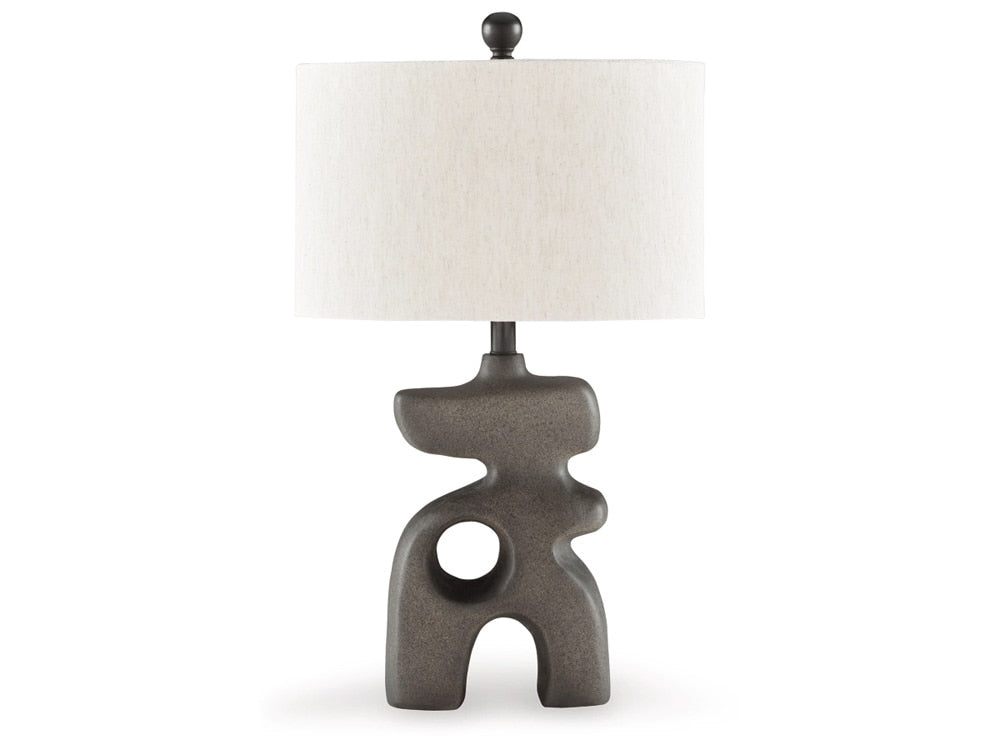 Signature Design by Ashley - Danacy Paper Table Lamp in Distressed Black - L235754 veiw 1