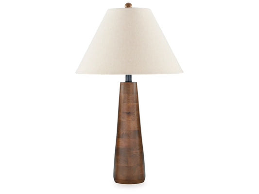 Signature Design by Ashley - Danset Wood Table Lamp in Brown - L329104 veiw 1