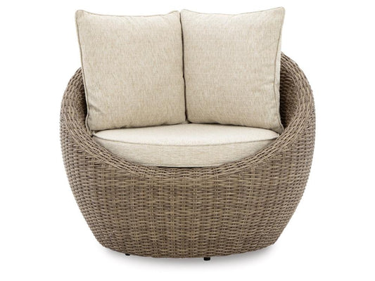 Signature Design by Ashley - Danson Swivel Lounge W/Cushion (Set of 2) in Beige - P505-821 veiw 1