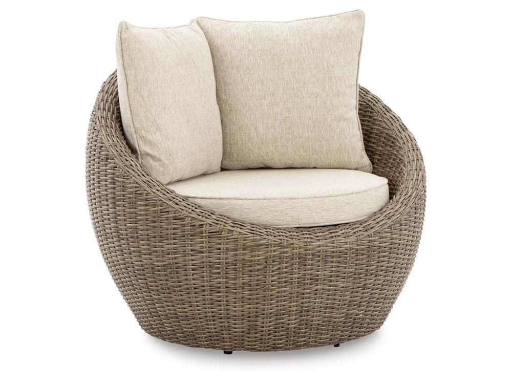 Signature Design by Ashley - Danson Swivel Lounge W/Cushion (Set of 2) in Beige - P505-821 veiw 3