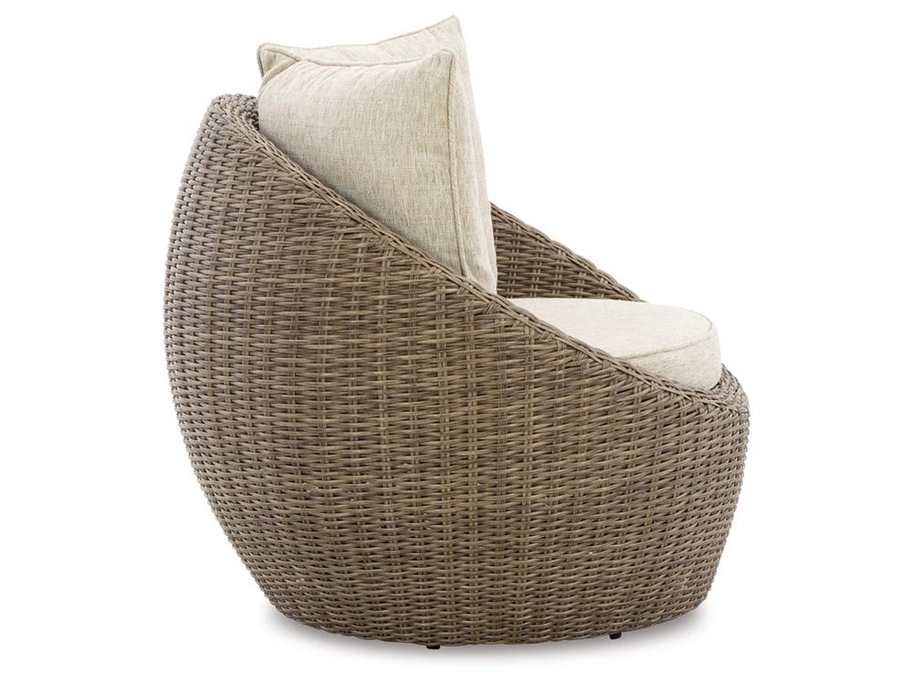 Signature Design by Ashley - Danson Swivel Lounge W/Cushion (Set of 2) in Beige - P505-821 veiw 4