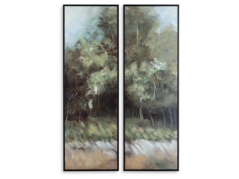 Signature Design by Ashley - Dansot Wall Art Set (Set of 2) in Green/Brown - A8000393 veiw 1