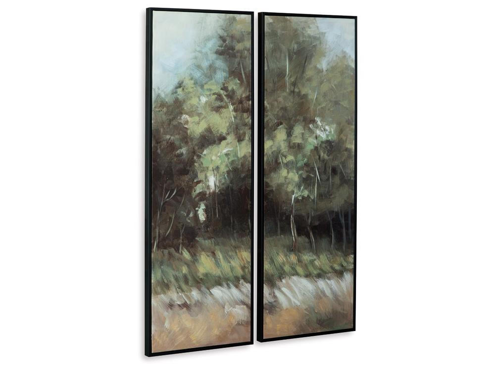Signature Design by Ashley - Dansot Wall Art Set (Set of 2) in Green/Brown - A8000393 veiw 3