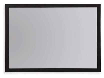 Signature Design by Ashley - Danziar Bedroom Mirror in Black - B1013-36 veiw 2