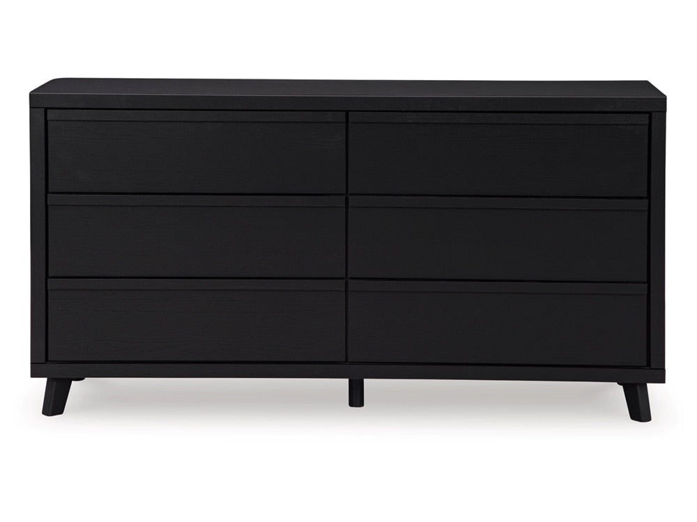 Signature Design by Ashley - Danziar Six Drawer Dresser in Black - B1013-231 veiw 1