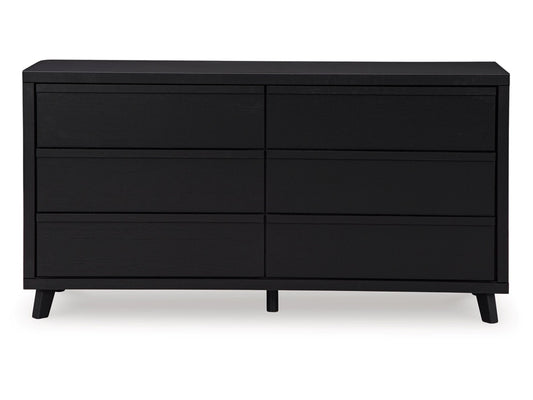 Signature Design by Ashley - Danziar Six Drawer Dresser in Black - B1013-231 veiw 1