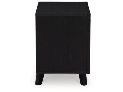 Signature Design by Ashley - Danziar Two Drawer Night Stand in Black - B1013-92 veiw 4