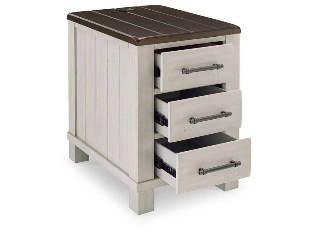 Signature Design by Ashley - Darborn Chair Side End Table in Gray/Brown - T796-7 veiw 3