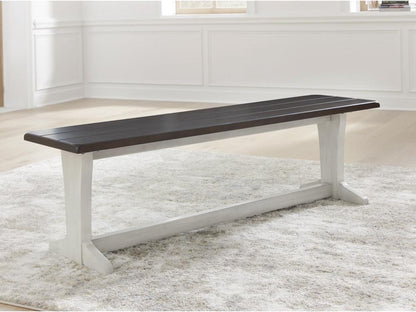 Signature Design by Ashley - Darborn Large Dining Room Bench in Gray/Brown - D796-00 veiw 2