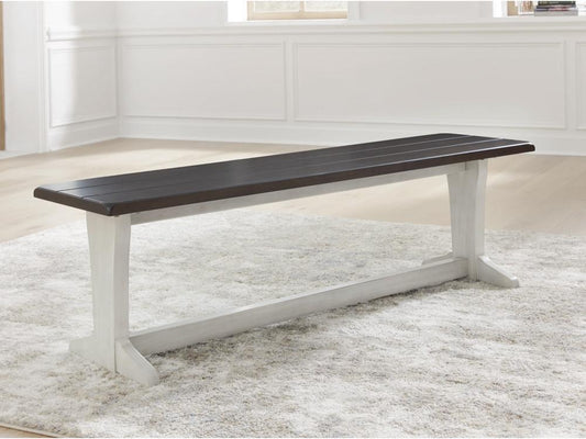 Signature Design by Ashley - Darborn Large Dining Room Bench in Gray/Brown - D796-00 veiw 2