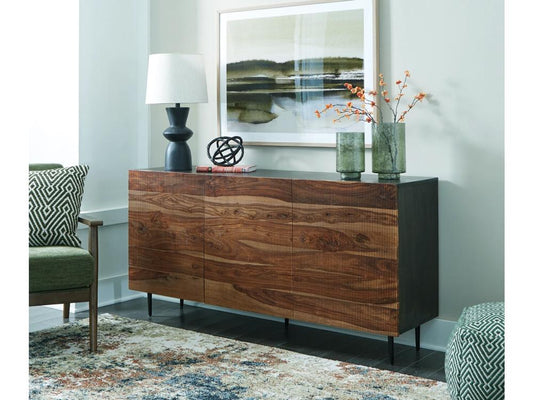 Signature Design by Ashley - Darrey Accent Cabinet in Natural/Brown - A4000580 veiw 2