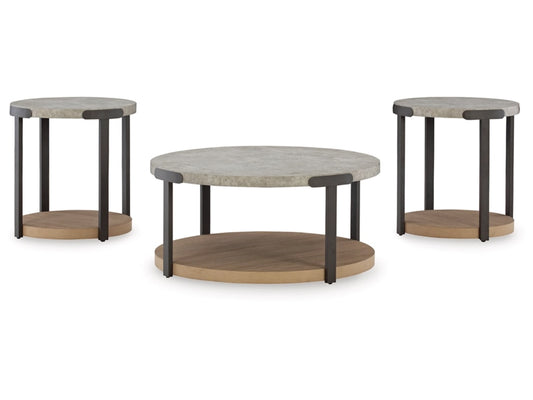 Signature Design by Ashley - Darthurst Occasional Table Set (Set of 3) in Light Brown - T383-13 veiw 1