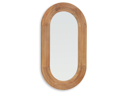 Signature Design by Ashley - Daverly Accent Mirror in Brown - A8010326 veiw 1