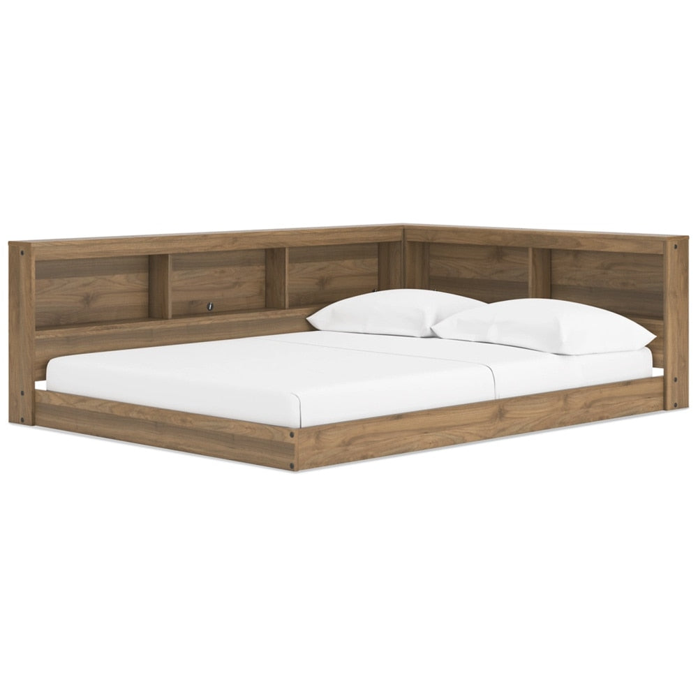 Signature Design by Ashley - Deanlow Full Bookcase Storage Bed in Honey veiw 1
