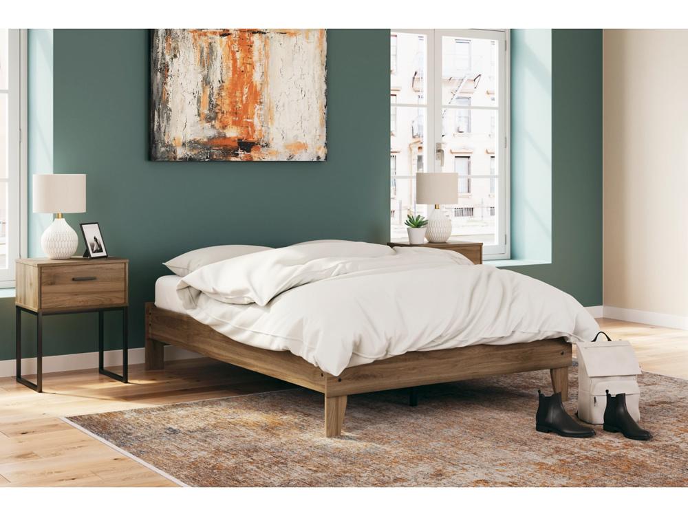 Signature Design by Ashley - Deanlow Full Platform Bed in Honey - EB1866-112 veiw 2