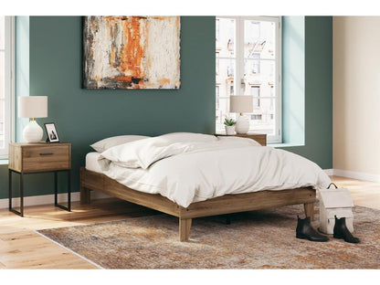 Signature Design by Ashley - Deanlow Full Platform Bed in Honey - EB1866-112 veiw 2