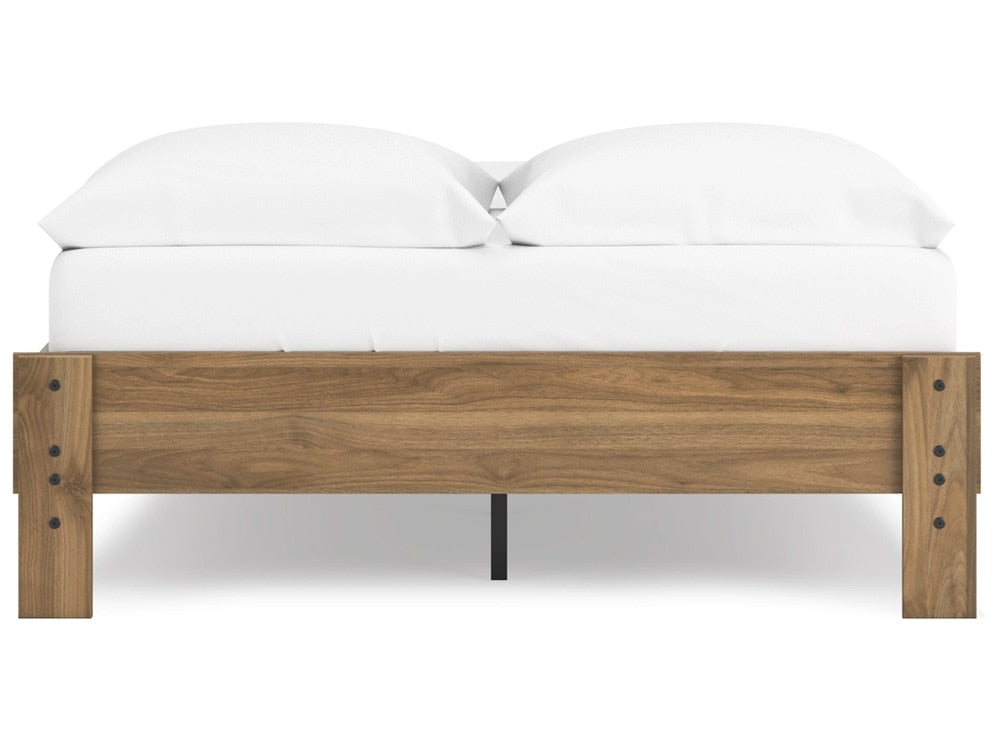 Signature Design by Ashley - Deanlow Full Platform Bed in Honey - EB1866-112 veiw 4