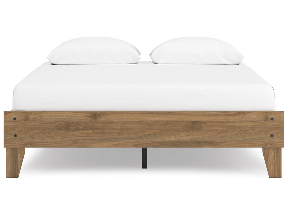 Signature Design by Ashley - Deanlow Queen Platform Bed in Honey - EB1866-113 veiw 1