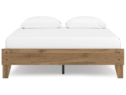 Signature Design by Ashley - Deanlow Queen Platform Bed in Honey - EB1866-113 veiw 1