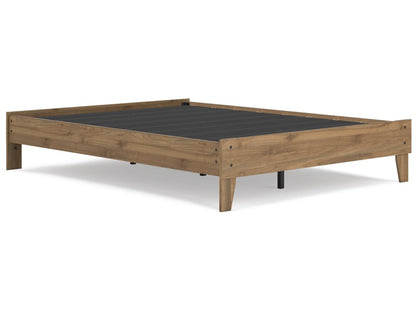 Signature Design by Ashley - Deanlow Queen Platform Bed in Honey - EB1866-113 veiw 3