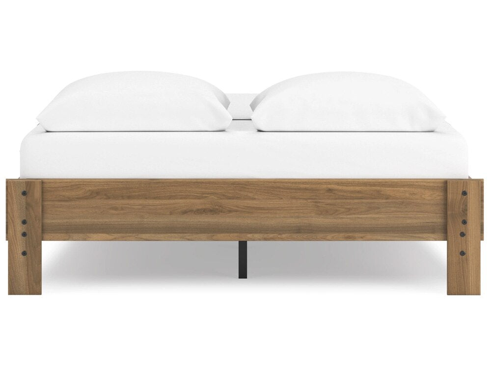 Signature Design by Ashley - Deanlow Queen Platform Bed in Honey - EB1866-113 veiw 4