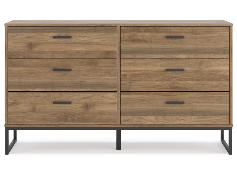 Signature Design by Ashley - Deanlow Six Drawer Dresser in Honey - EB1866-231 veiw 1