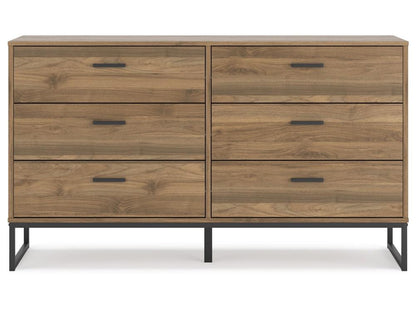 Signature Design by Ashley - Deanlow Six Drawer Dresser in Honey - EB1866-231 veiw 1