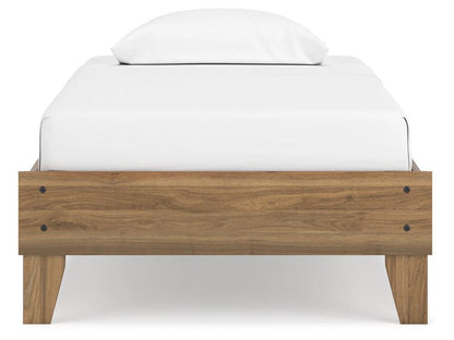 Signature Design by Ashley - Deanlow Twin Platform Bed in Honey - EB1866-111 veiw 1