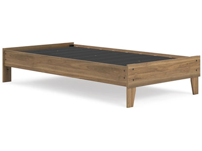 Signature Design by Ashley - Deanlow Twin Platform Bed in Honey - EB1866-111 veiw 3