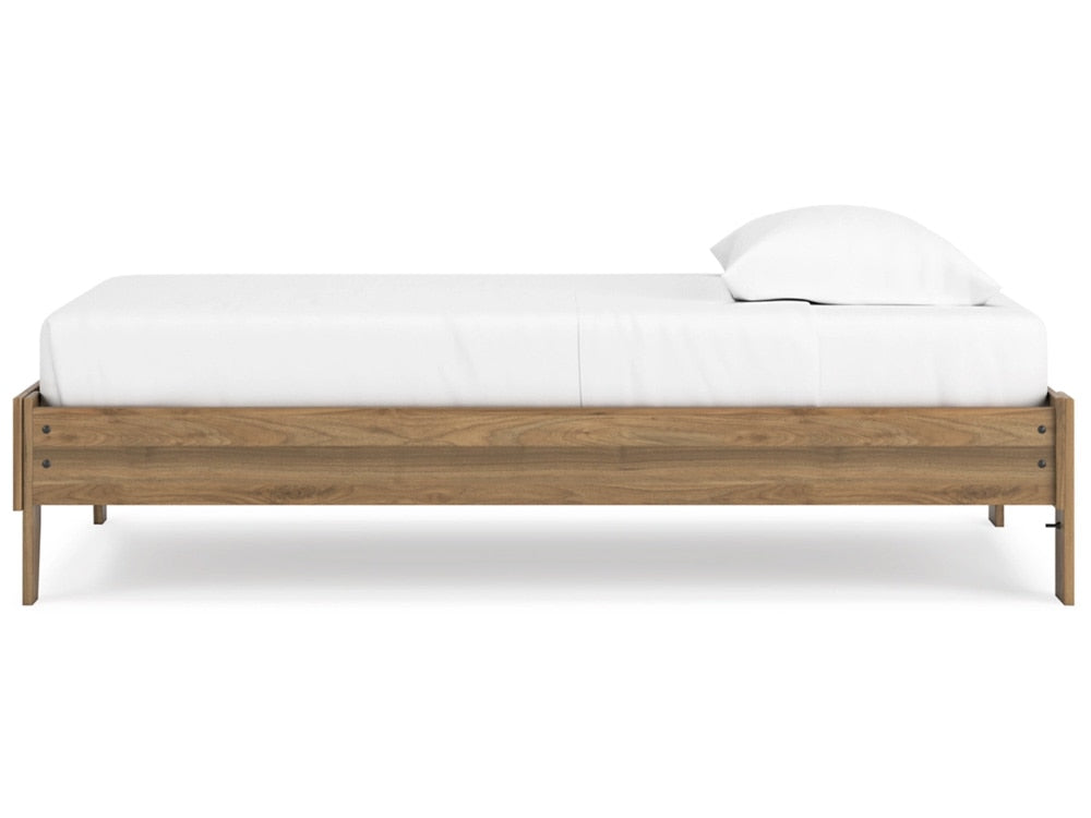 Signature Design by Ashley - Deanlow Twin Platform Bed in Honey - EB1866-111 veiw 4