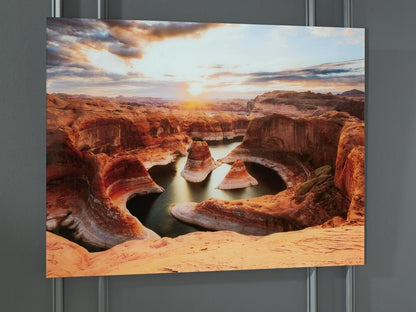 Signature Design by Ashley - Deemsdon Wall Art in Blue/Amber - A8000436 veiw 2