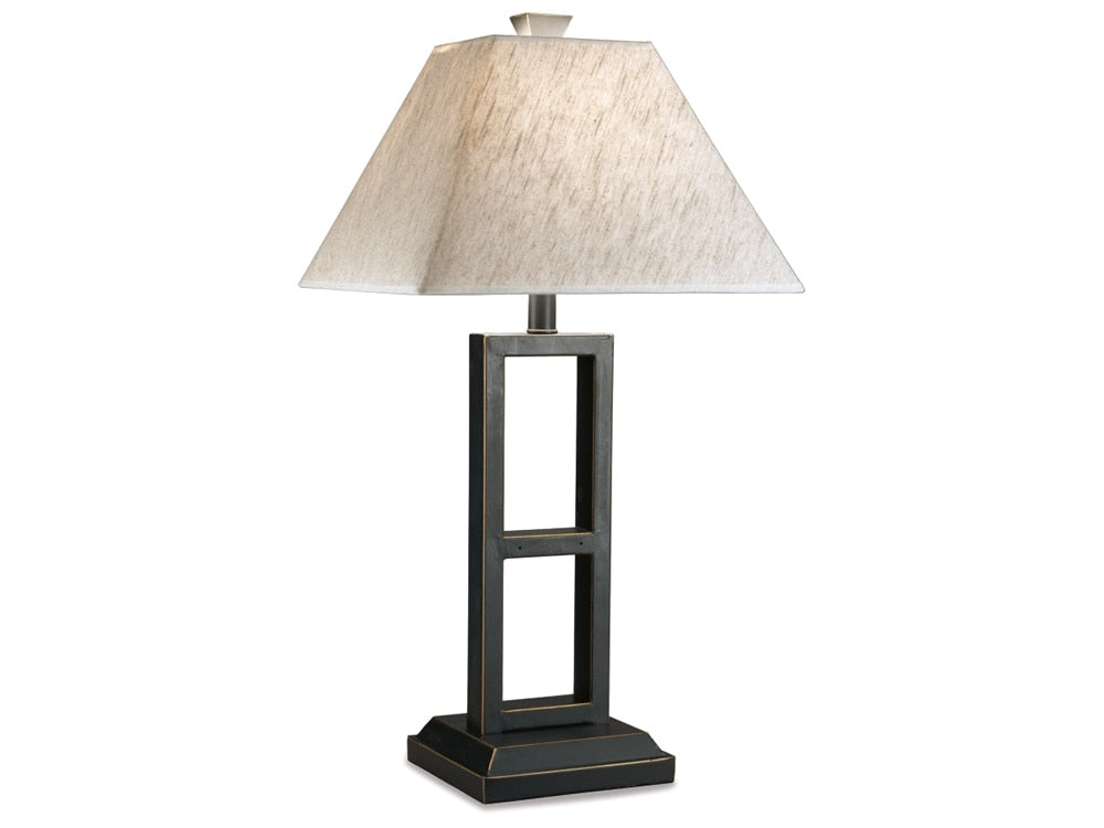 Signature Design by Ashley - Deidra Metal Table Lamp in Black - L318924 veiw 1