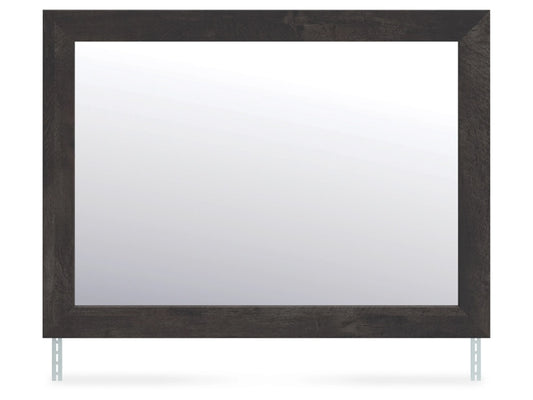 Signature Design by Ashley - Delmorta Bedroom Mirror in Dark Gray - B2108-36 veiw 1