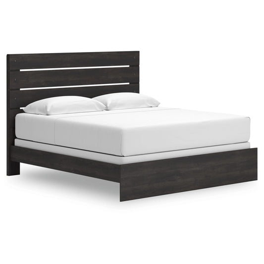 Signature Design by Ashley - Delmorta King Panel Bed in Dark Gray veiw 1