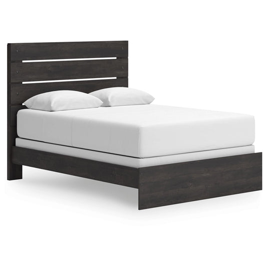 Signature Design by Ashley - Delmorta Queen Panel Bed in Dark Gray veiw 1