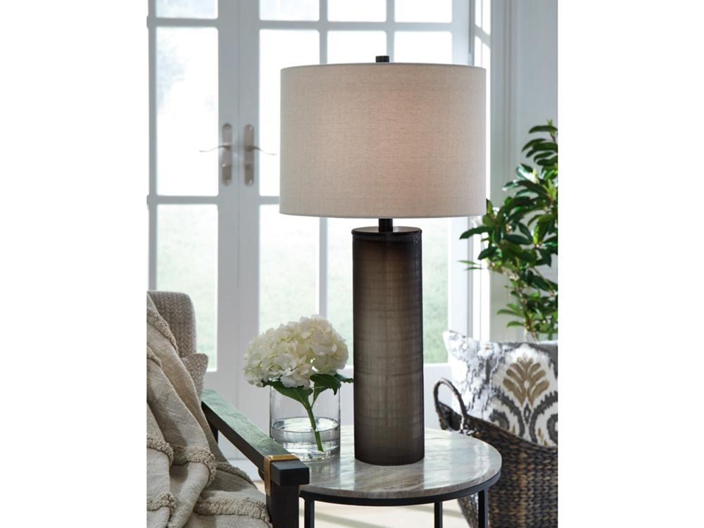 Signature Design by Ashley - Dingerly Glass Table Lamp in Brown - L430824 veiw 1