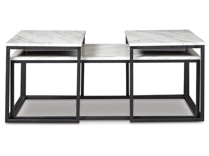 Signature Design by Ashley - Donnesta Occasional Table (Set of 3) in White - T182-13 veiw 1
