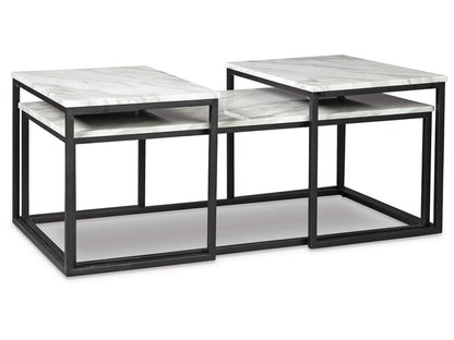 Signature Design by Ashley - Donnesta Occasional Table (Set of 3) in White - T182-13 veiw 2